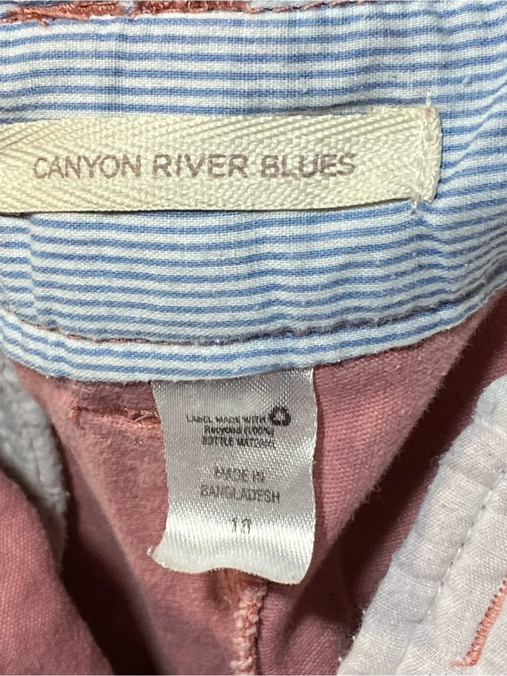 Canyon River Blues Soft Pink Cotton Bermuda Shorts